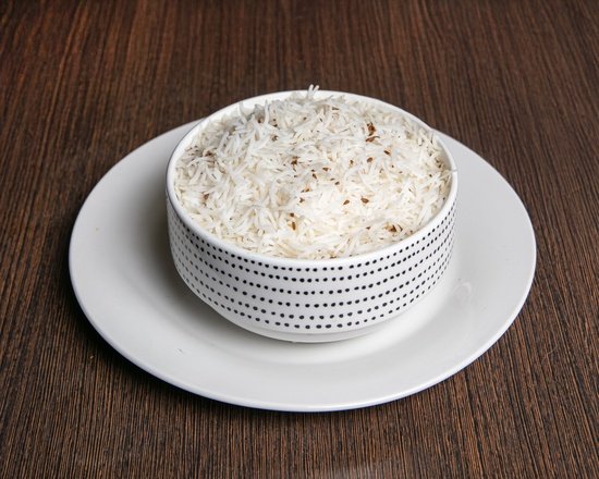 Fragrant basmati Jeera Rice tempered with cumin and ghee
